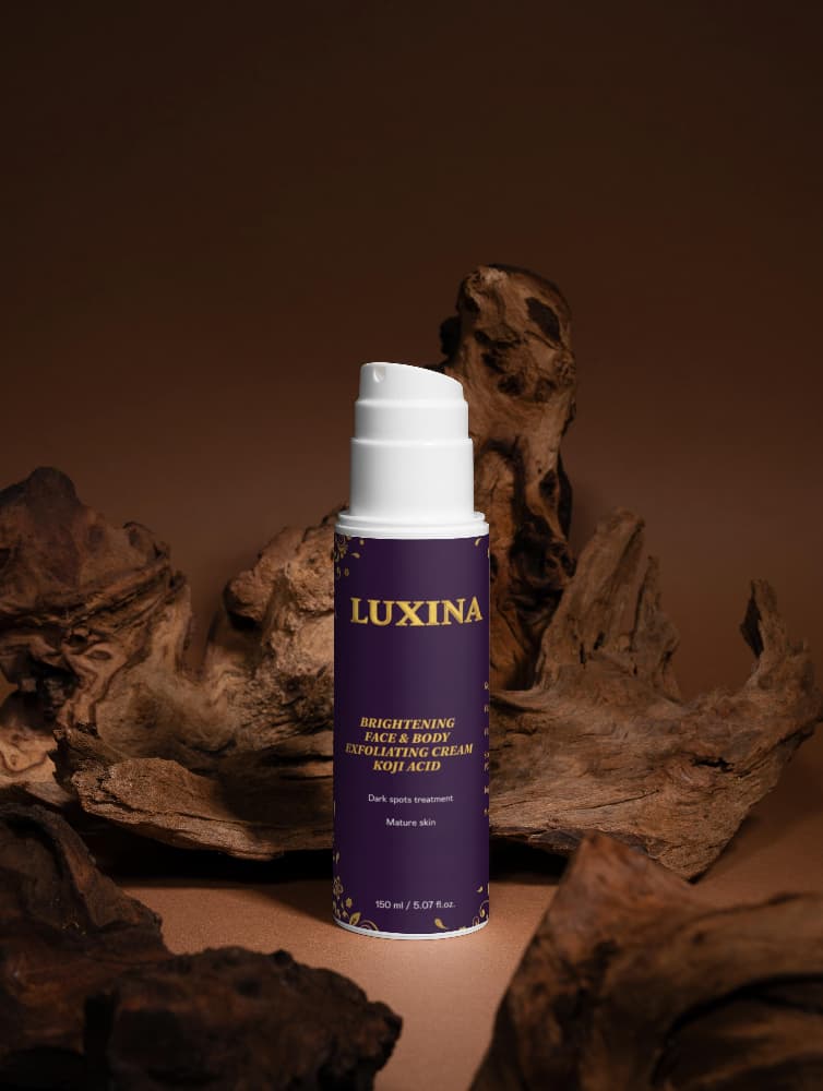 LUXINA brightening exfoliator - natural skin brightening scrub