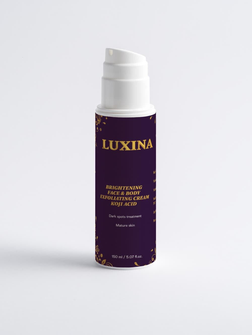 LUXINA brightening exfoliator - COSMOS Natural certified face scrub
