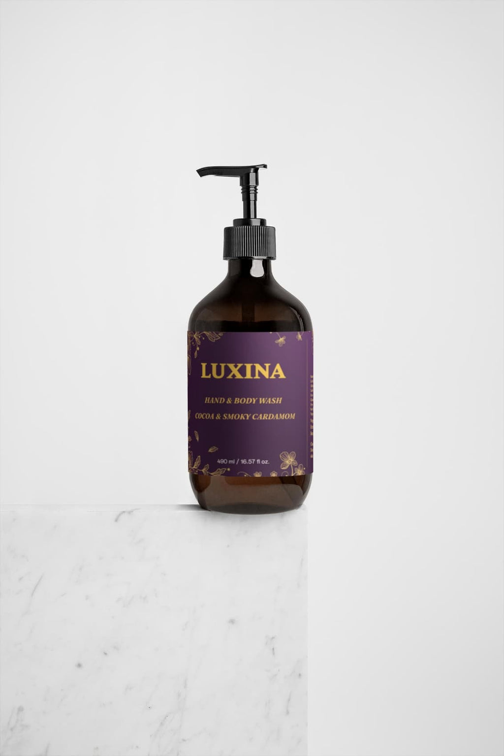 LUXINA ginger body wash - COSMOS Natural certified hand and body wash