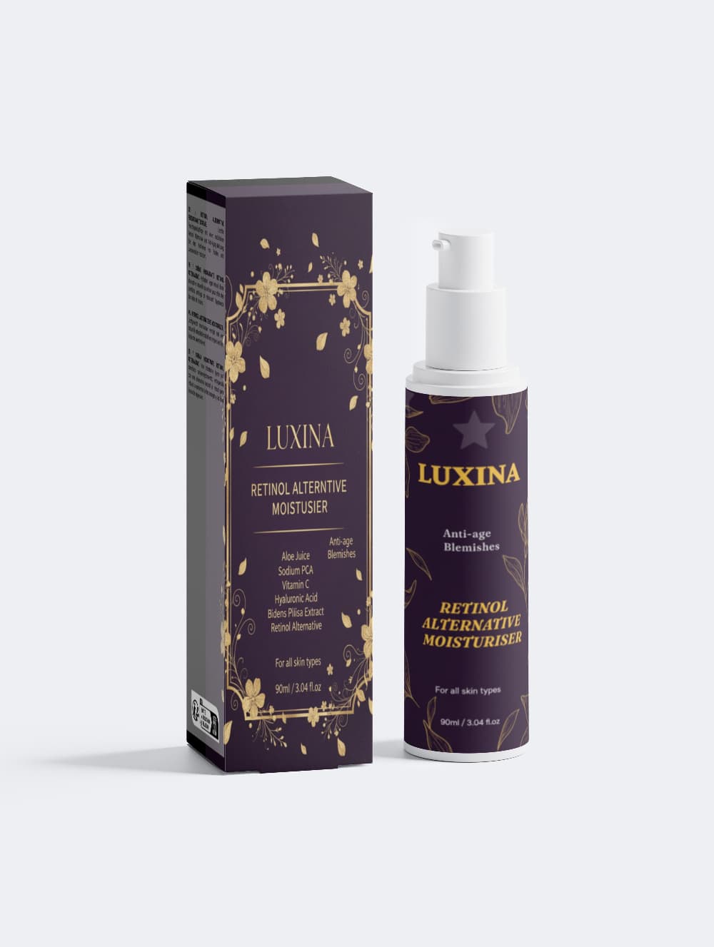 LUXINA bakuchiol moisturizer - plant-based retinol alternative