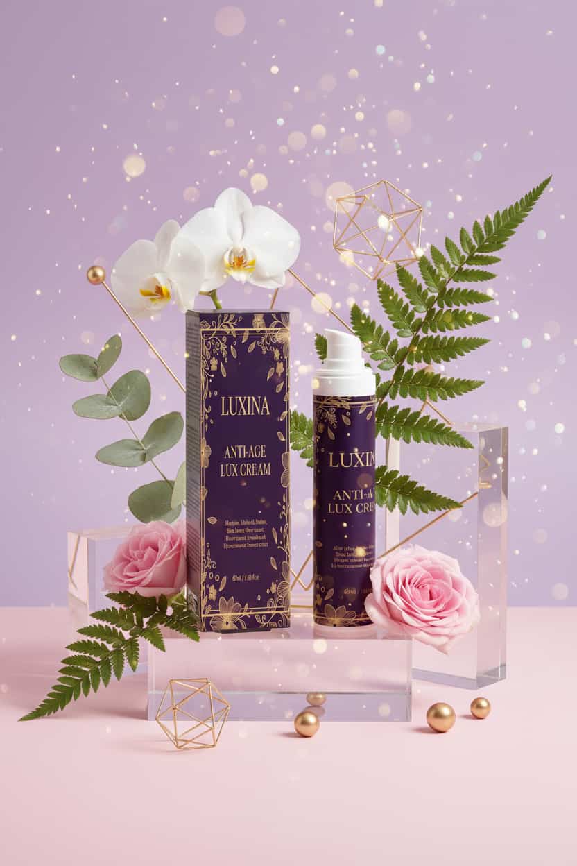 LUXINA anti-aging cream - hyaluronic acid and peptides day moisturiser