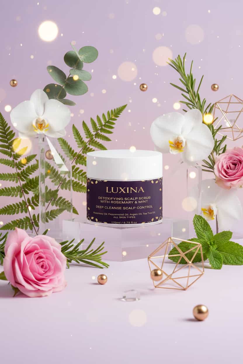 LUXINA scalp scrub - detoxifying treatment with rosemary and mint