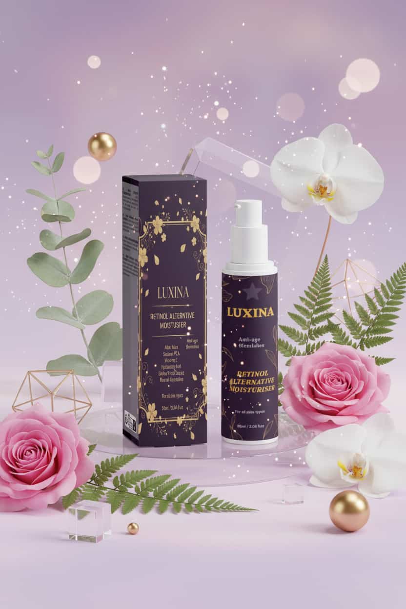 LUXINA bakuchiol moisturizer - natural retinol alternative for anti-aging