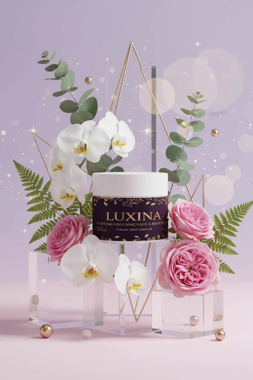 LUXINA volcanic ash scrub - Icelandic face and body exfoliator