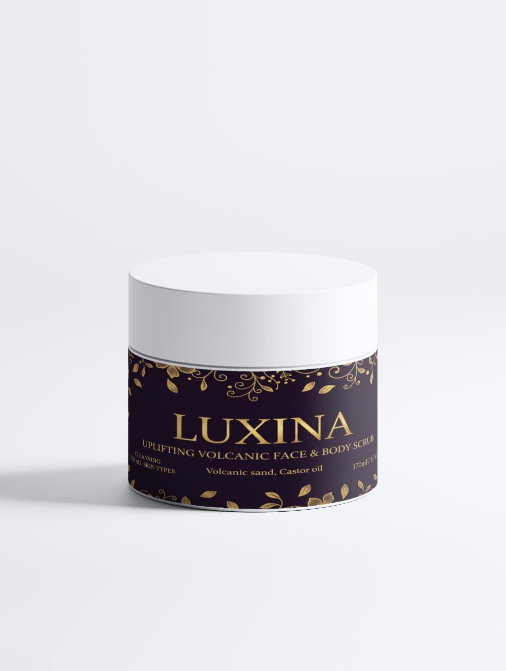 LUXINA volcanic ash scrub - COSMOS Natural certified exfoliator