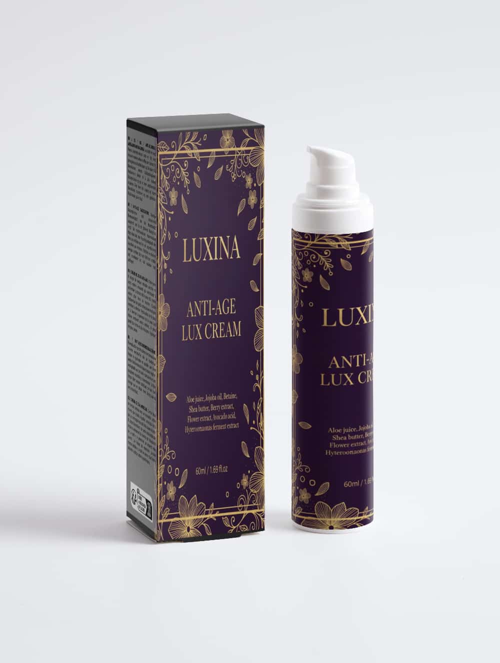 LUXINA anti-aging cream - COSMOS Natural certified anti-wrinkle treatment